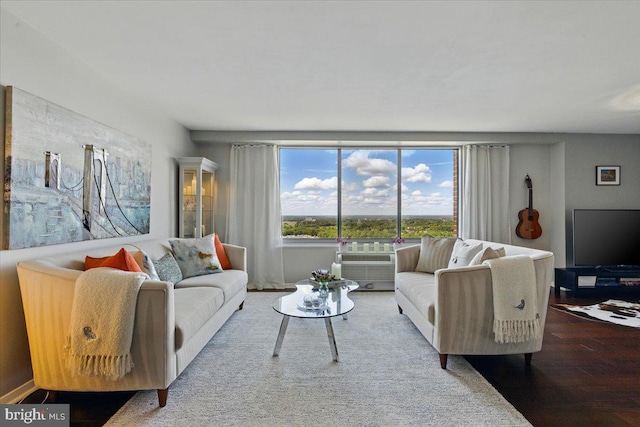 9701 Fields Rd Unit 2301, Gaithersburg, MD 20878 - living room featuring wood finished floors