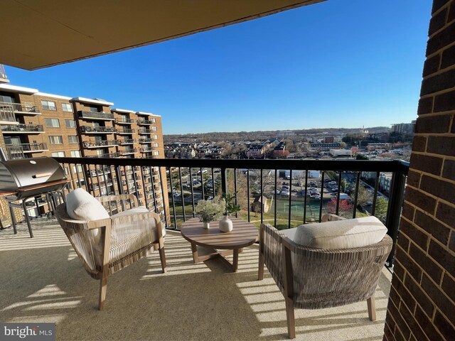 200 N Pickett St Unit 1412, Alexandria, VA 22304 - balcony featuring a grill