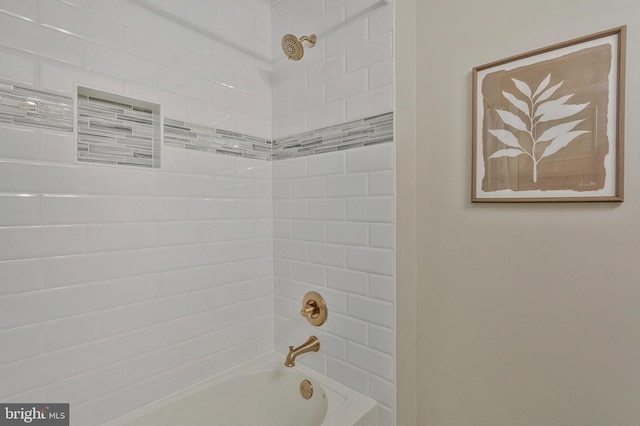 full bathroom featuring tub / shower combination