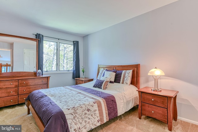 bedroom featuring carpet flooring