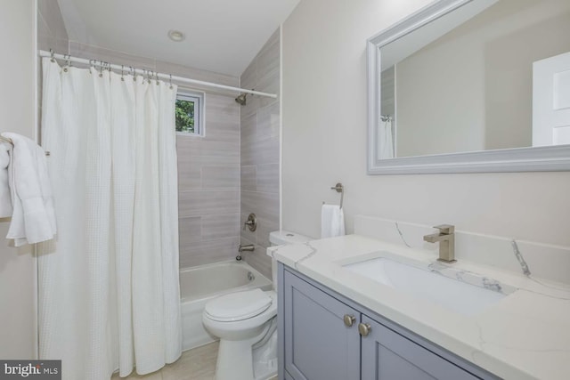 5116 Lawton Dr, Bethesda, MD 20816 - full bath featuring toilet, shower / bath combo with shower curtain, and vanity