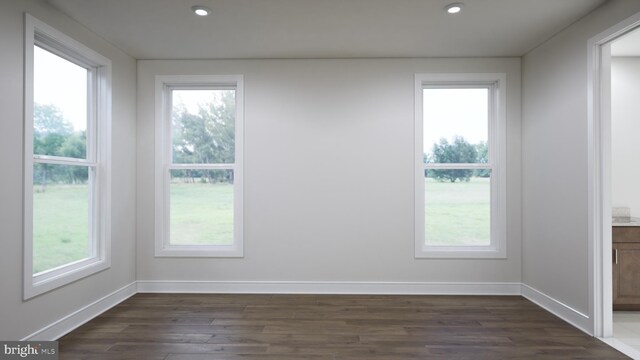 103 Wagtail Ln, Winchester, VA 22603 - empty room with recessed lighting, baseboards, and dark wood-type flooring