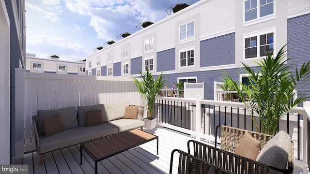 2555 Riva Rd, Annapolis, MD 21401 - wooden terrace with outdoor lounge area