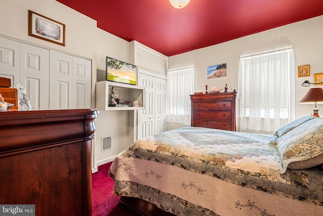 1223 Fitzgerald St, Philadelphia, PA 19148 - bedroom with carpet flooring, baseboards, and multiple closets