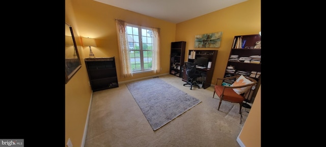 402 Waltham Dr, Middletown, DE 19709 - carpeted office with baseboards and vaulted ceiling