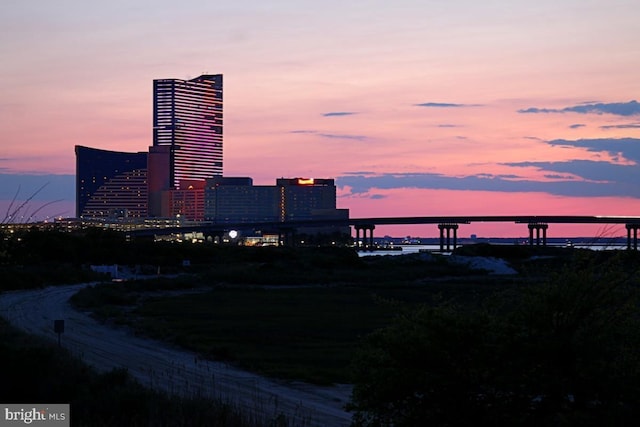 city view featuring a water view