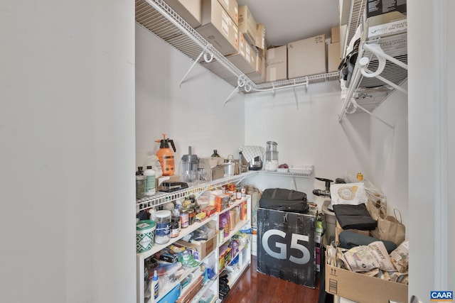 spacious closet with wood finished floors