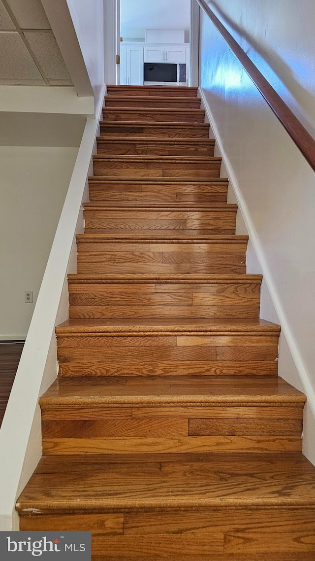 view of stairway
