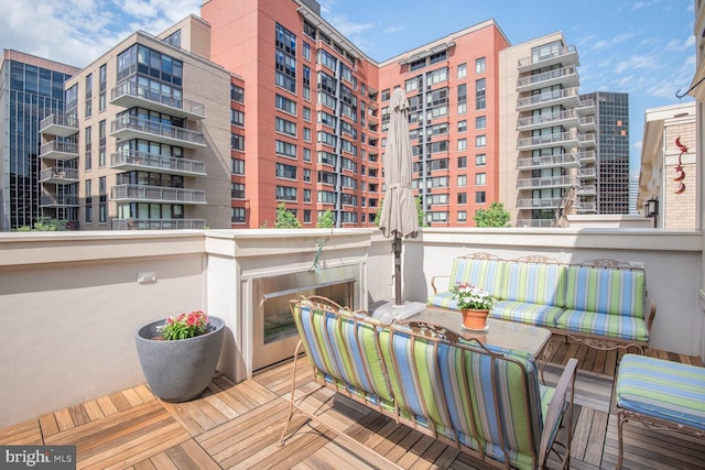 1516 16th Ct N, Arlington, VA 22209 - balcony with outdoor lounge area