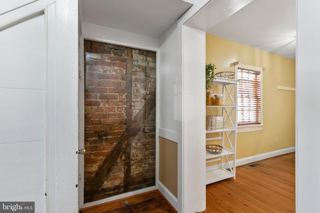 513 Princess Anne St, Fredericksburg, VA 22401 - interior space featuring visible vents, baseboards, and wood finished floors