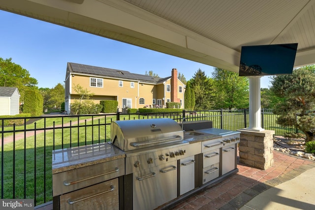 view of patio / terrace featuring area for grilling