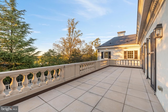 view of patio / terrace featuring a balcony