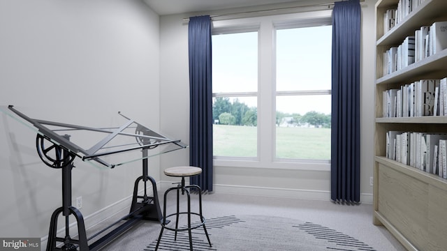 carpeted bedroom with baseboards