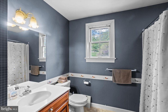 3161 Grande Oak Pl, Lancaster, PA 17601 - full bathroom featuring vanity, toilet, and a shower with shower curtain