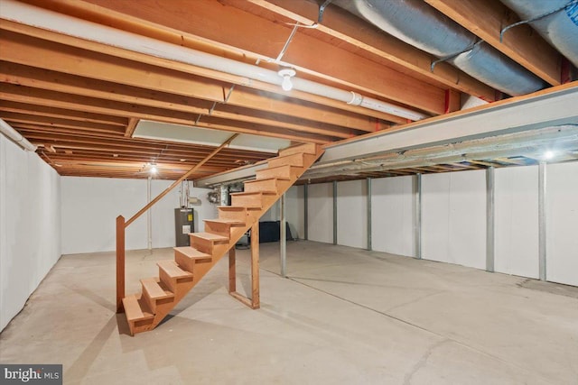 3161 Grande Oak Pl, Lancaster, PA 17601 - unfinished basement featuring water heater and stairs