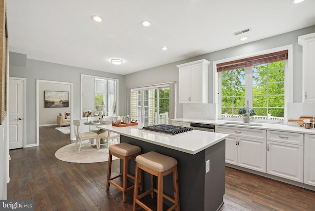 51 Knickerbocker Ln, Malvern, PA 19355 - kitchen featuring a sink, light countertops, white cabinetry, a center island, and stainless steel appliances
