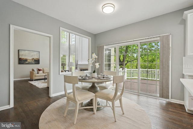 51 Knickerbocker Ln, Malvern, PA 19355 - dining space featuring dark wood finished floors and baseboards