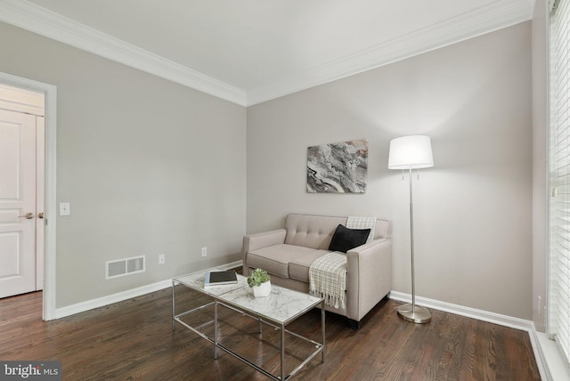 51 Knickerbocker Ln, Malvern, PA 19355 - sitting room with ornamental molding, baseboards, and wood finished floors