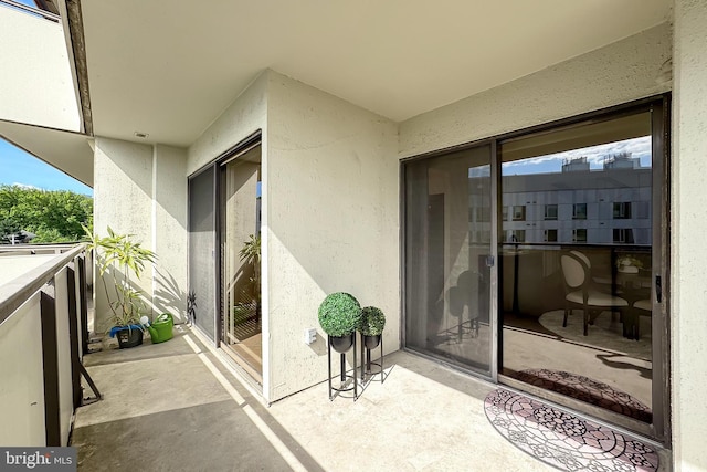 view of balcony