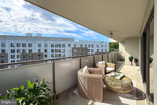 view of balcony