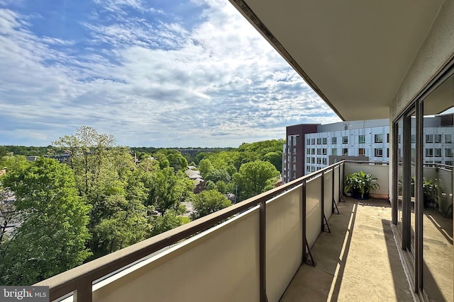 view of balcony