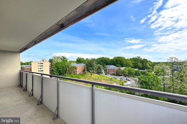 view of balcony