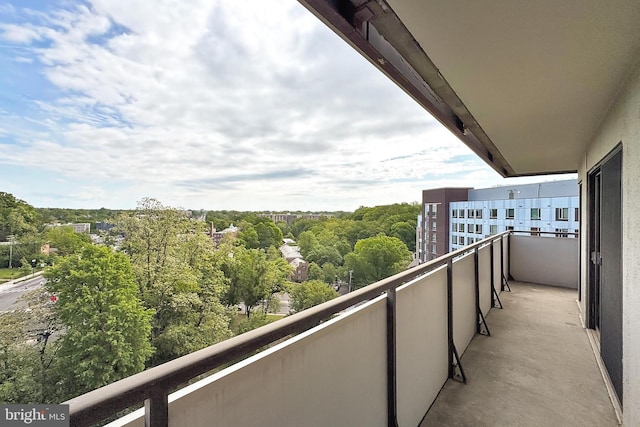 view of balcony