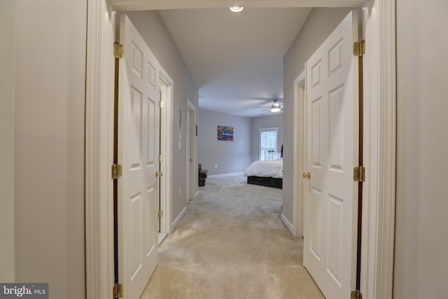 9124 Back Drop Dr, Perry Hall, MD 21128 - hall with light colored carpet and baseboards
