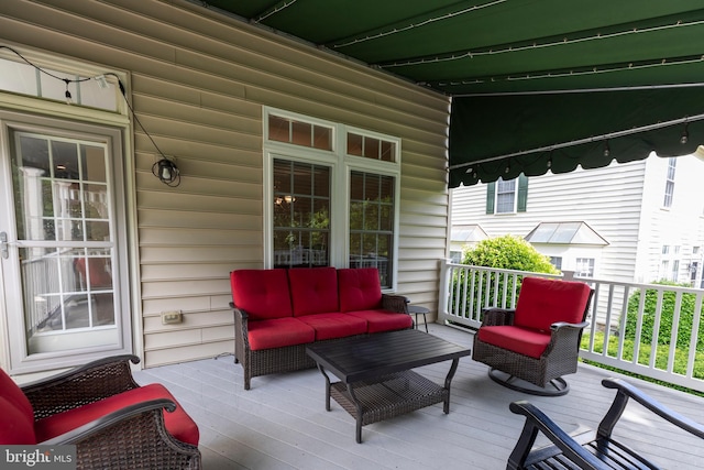 9124 Back Drop Dr, Perry Hall, MD 21128 - deck with an outdoor living space