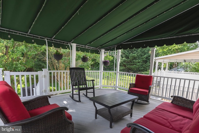 9124 Back Drop Dr, Perry Hall, MD 21128 - view of wooden terrace