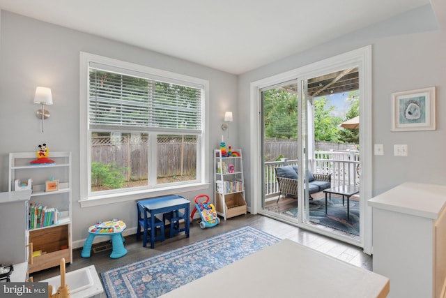 29 Enclave Ct, Annapolis, MD 21403 - game room with healthy amount of natural light, wood finished floors, and baseboards
