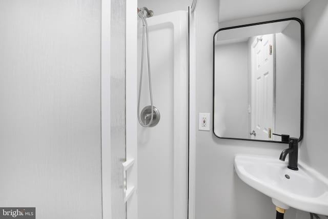 903 R St NW Unit 1, Washington, DC 20001 - full bathroom featuring a sink and a shower