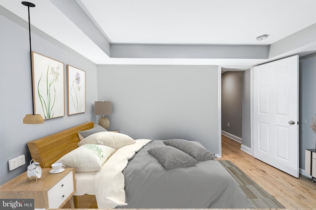 903 R St NW Unit 1, Washington, DC 20001 - bedroom with light wood-type flooring and baseboards