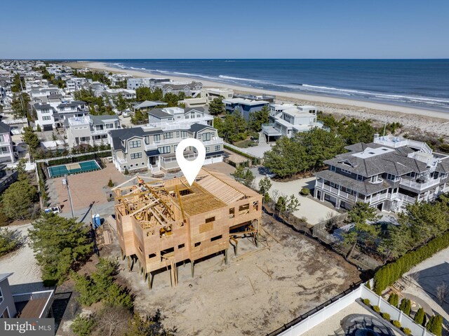 129-C Long Beach Blvd, Long Beach Township, NJ 08008 - birds eye view of property with a beach view and a water view