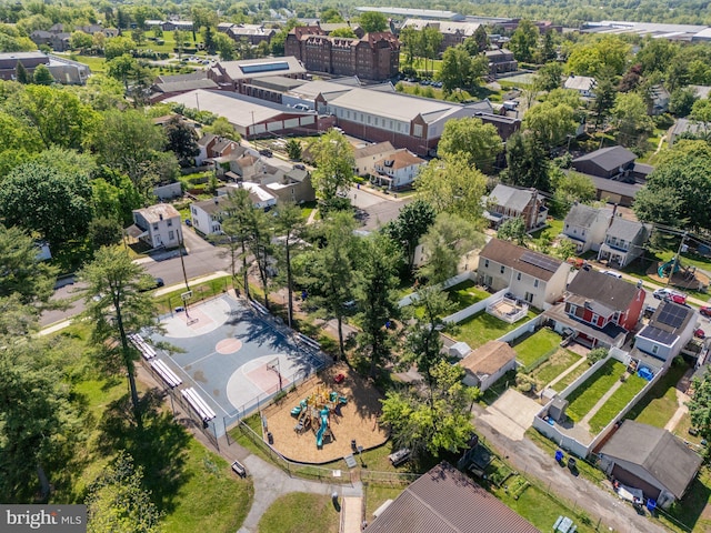 aerial view of property's location