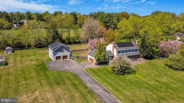view from above of property