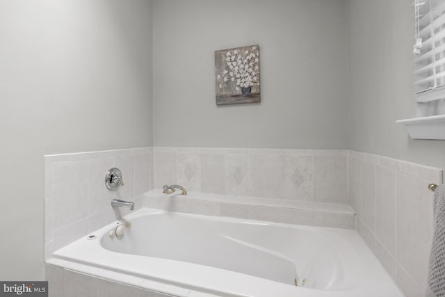 full bathroom featuring a bath