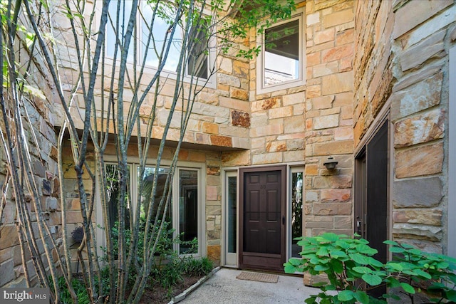 30 Morton Ct, Lawrence Township, NJ 08648 - doorway to property with stone siding
