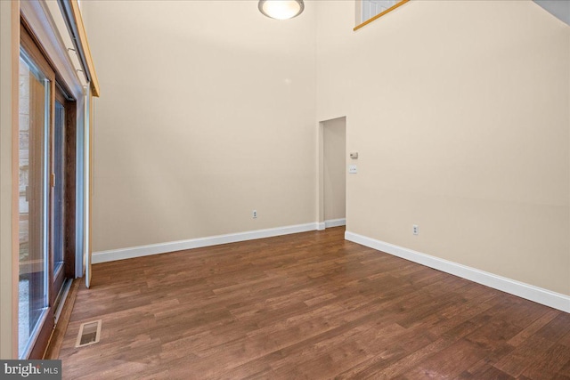 30 Morton Ct, Lawrence Township, NJ 08648 - unfurnished room with baseboards and dark wood-style flooring