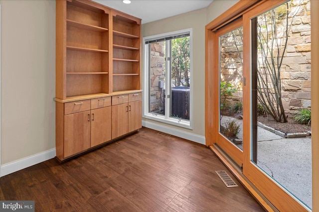 30 Morton Ct, Lawrence Township, NJ 08648 - doorway featuring baseboards, dark wood-type flooring, and recessed lighting