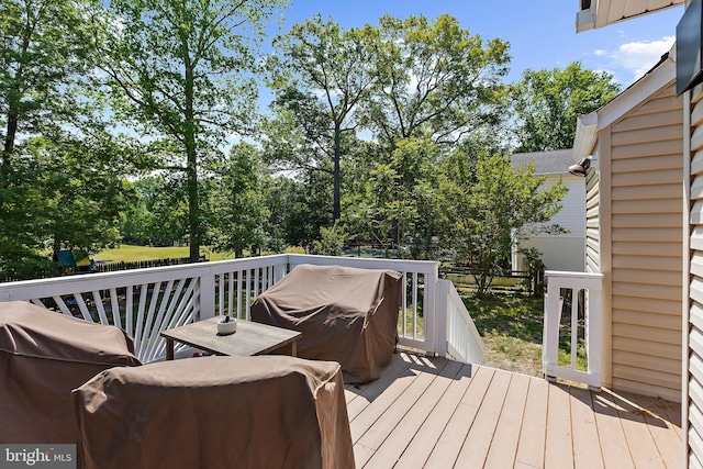 11312 Rawhide Rd, Lusby, MD 20657 - view of deck