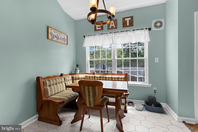 11312 Rawhide Rd, Lusby, MD 20657 - sitting room with baseboards, an inviting chandelier, and visible vents