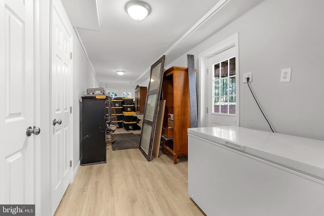 11312 Rawhide Rd, Lusby, MD 20657 - spacious closet featuring light wood-style floors