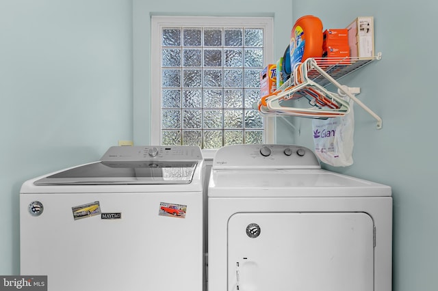 11312 Rawhide Rd, Lusby, MD 20657 - laundry room with washing machine and clothes dryer and laundry area