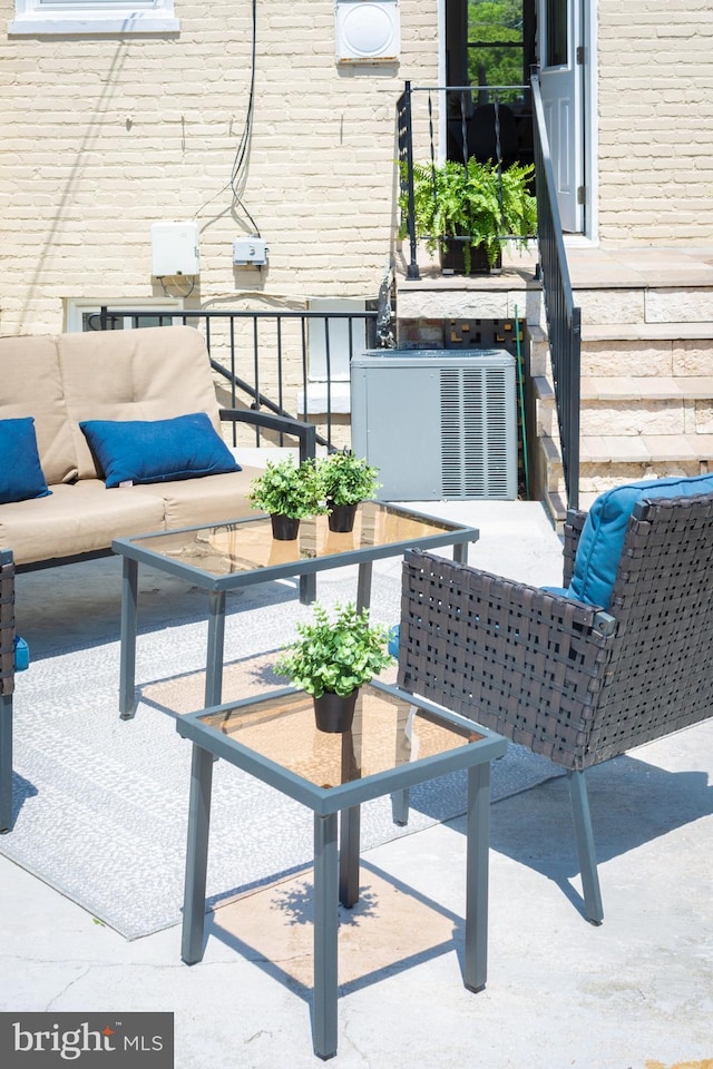 view of patio / terrace with an outdoor hangout area