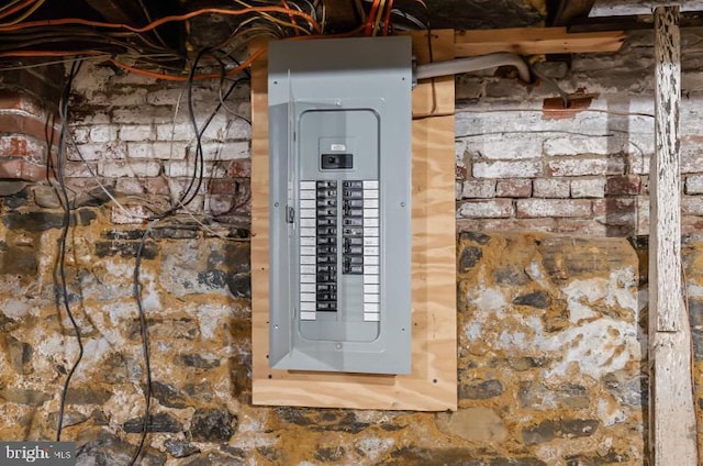 utility room featuring electric panel
