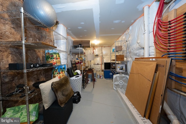 view of storage room