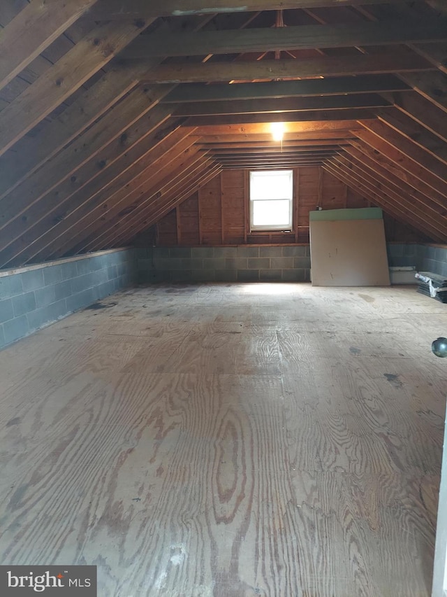 view of attic