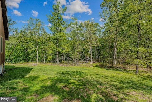 82 Vista River Ln, Paw Paw, WV 25434 - view of yard with a wooded view