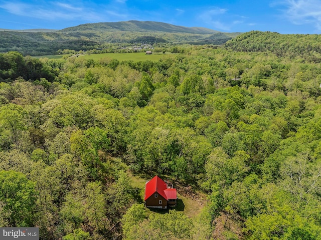 82 Vista River Ln, Paw Paw, WV 25434 - drone / aerial view featuring a view of trees and a mountain view